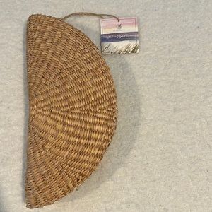 Sea & Grass Woven Clutch